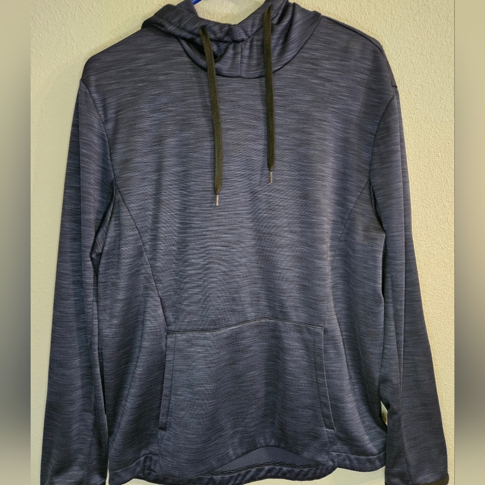 Men's Tek Gear Heathered Navy Blue Pullover Hoodie